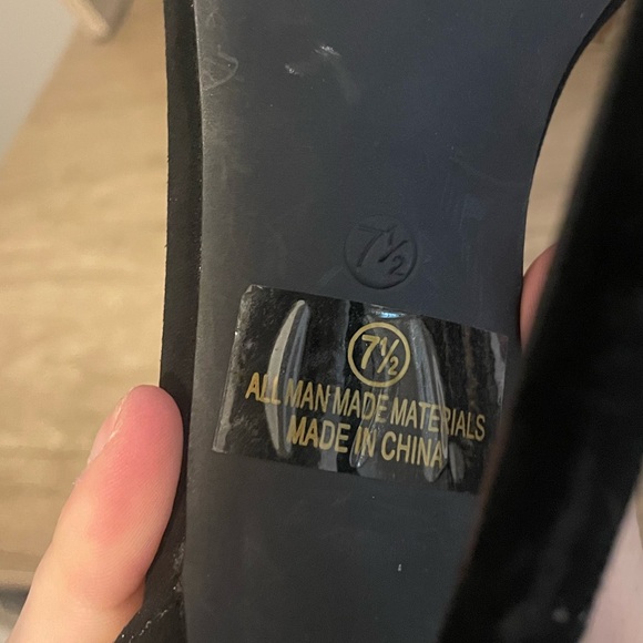 Olivia Ferguson Black Microsuede Stiletto Heels - Picture 2 of 8